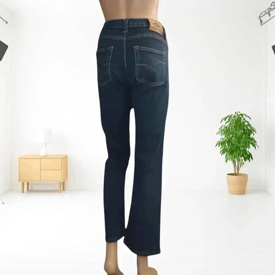 Lee Cooper jeans, straight cut - medium waist - stretch texture - navy blue – photo 3